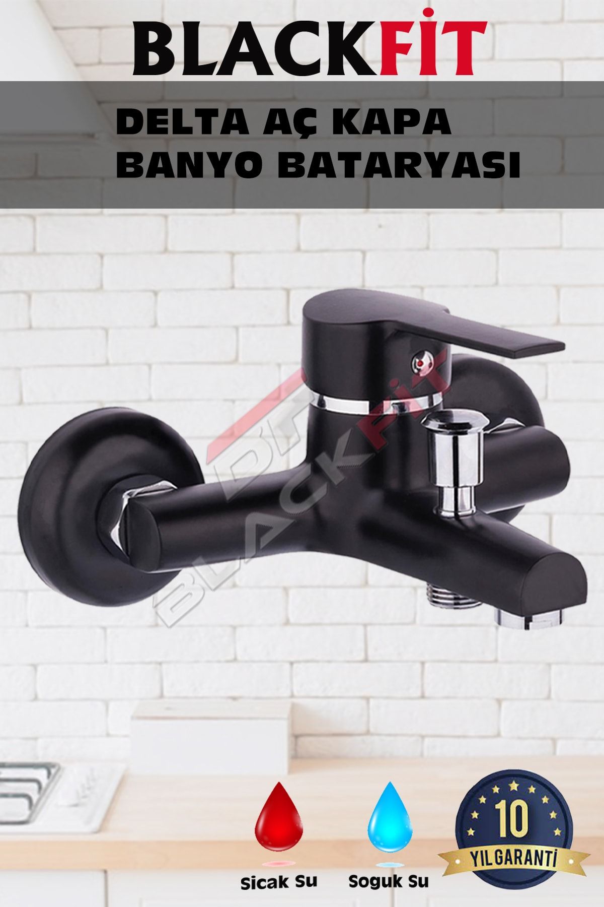 Siyah%20Delta%20Lüks%20Banyo%20Duş%20Bataryası%20Krom%20Detaylı%20Çift%20Su%20Girişli%2010%20Yıl%20Garantili