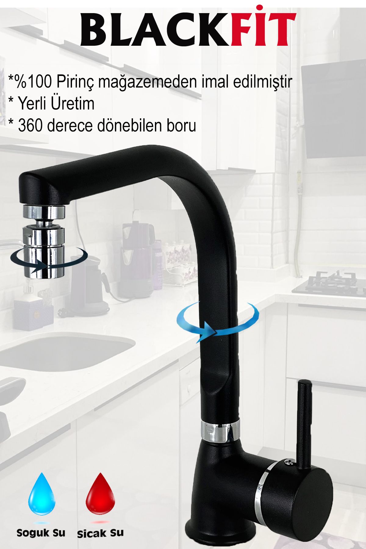 Siyah%20Tepe%20Duş%20Seti%20Yağmurlama%20Duş%20Robotu%20Duş%20Başlığı%20Banyo%20Lavabo%20Bataryası%20Mutfak%20Çeşmesi