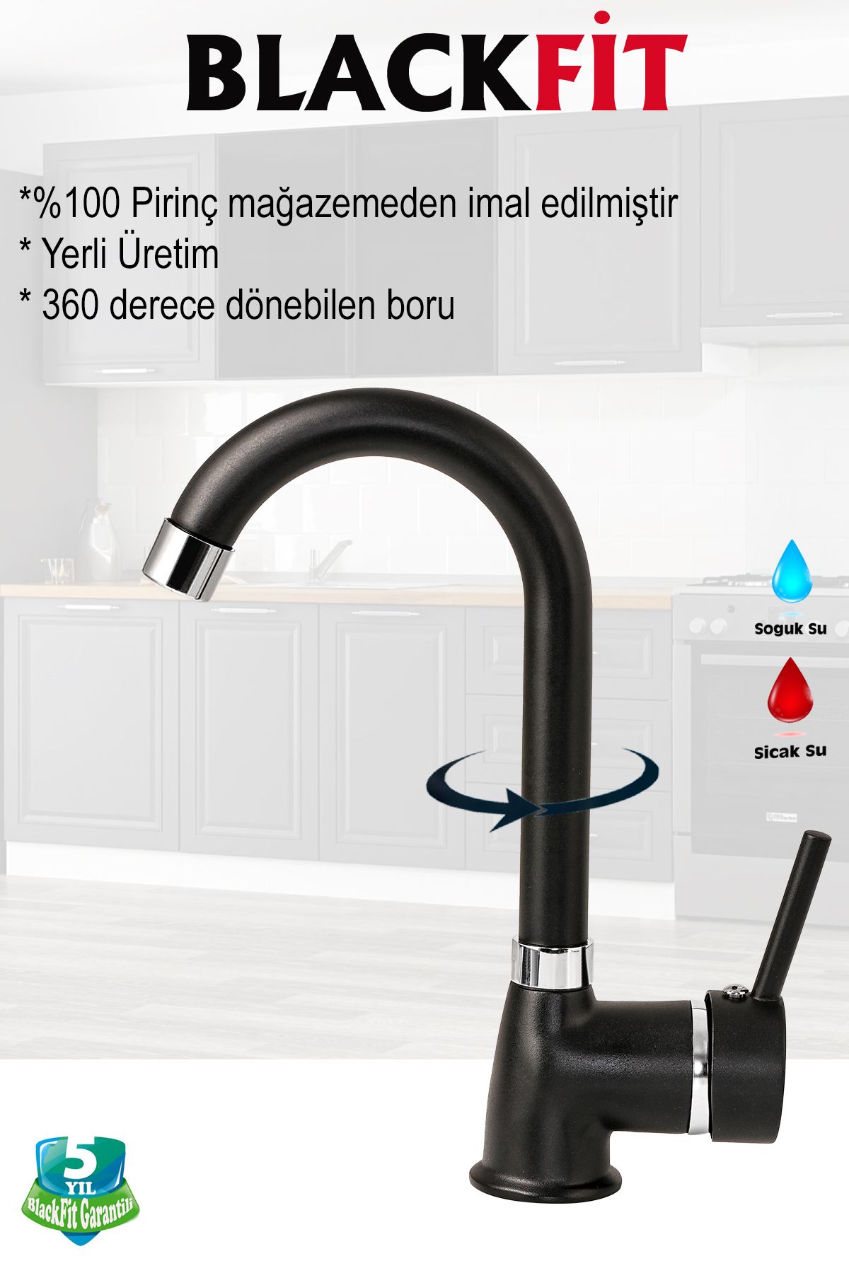 Siyah%20Tepe%20Duş%20Seti%20Çubuk%20kol%20Duş%20Robotu%20Duş%20Başlığı%20Banyo%20Lavabo%20Bataryası%20Mutfak%20Çeşmesi