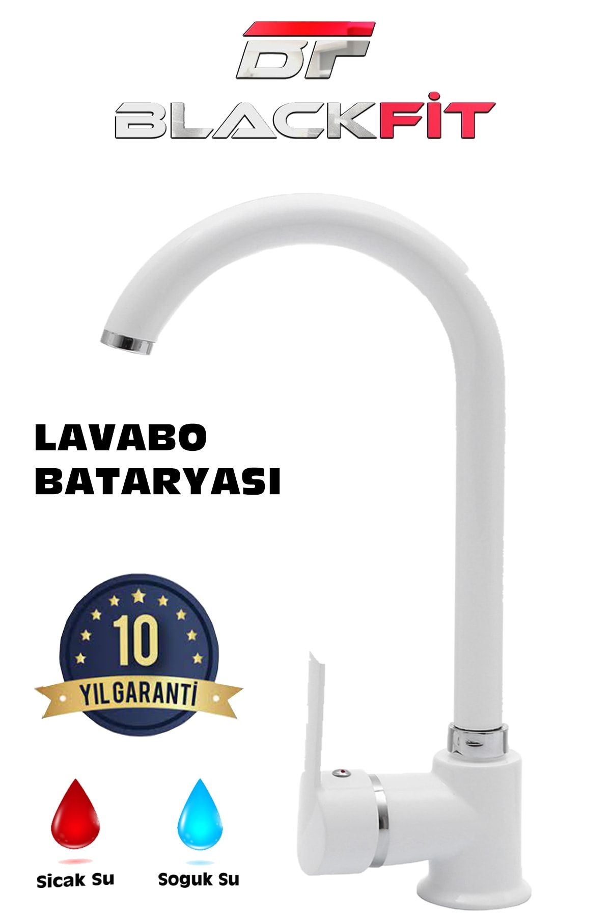 Delta%20Lüks%20Çift%20Su%20Girişli%20Beyaz%20Banyo%20Lavabo%20Bataryası%20