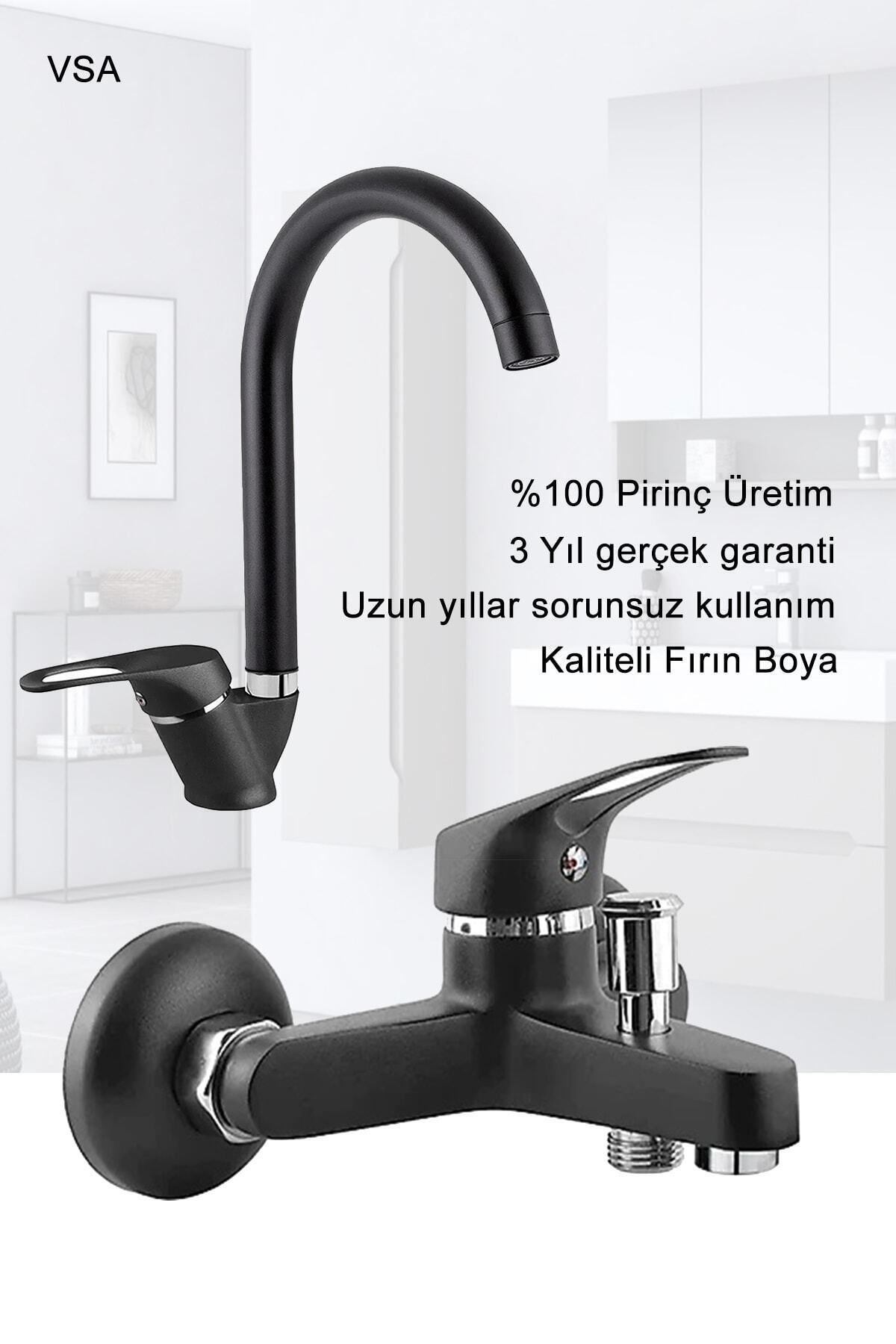 Siyah%20Robot%20Yağmurlama%20Duş%20Seti%20Mix%20Siyah%20Banyo%20Lavabo%20Bataryası%20Seti