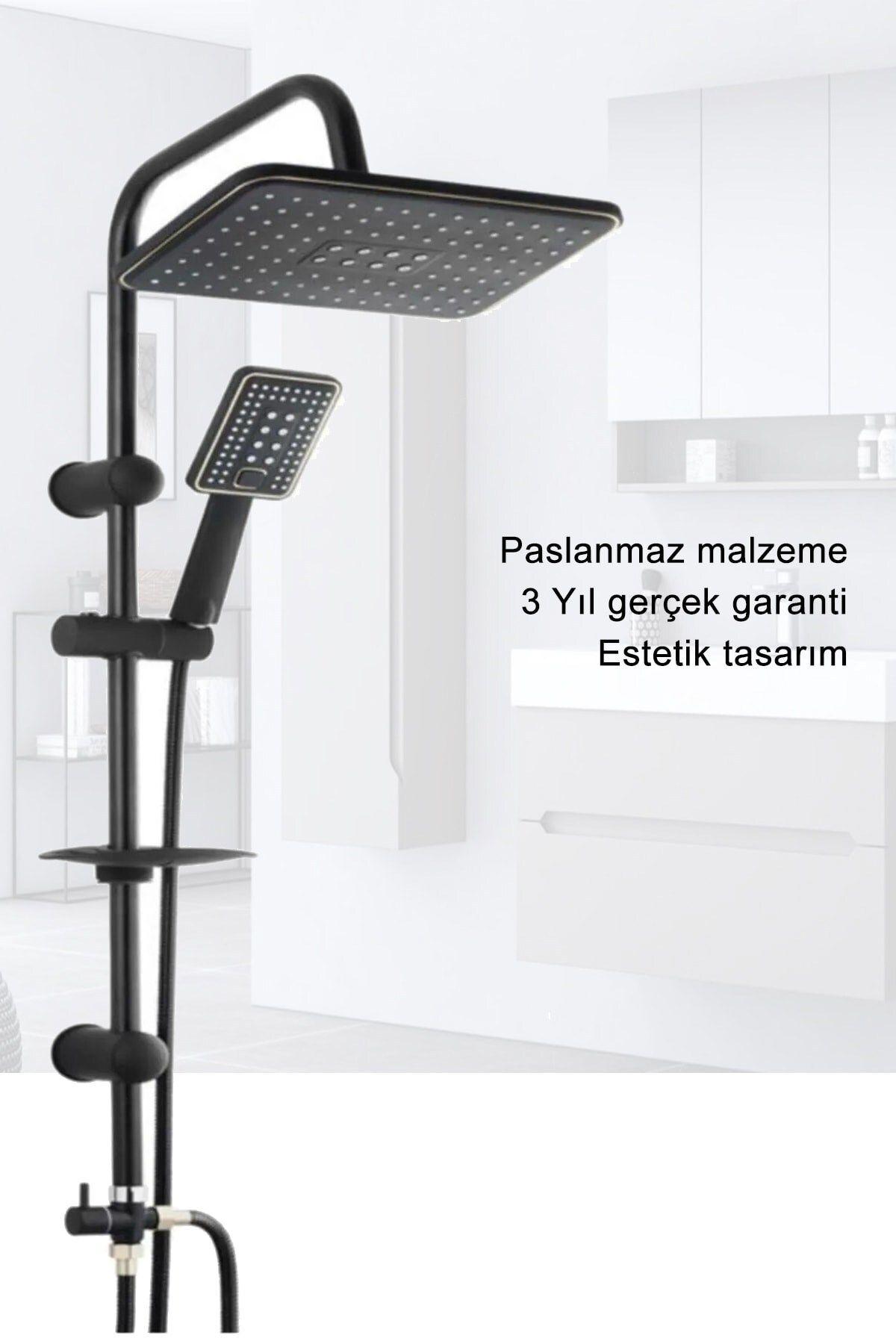 Siyah%20Robot%20Yağmurlama%20Duş%20Seti%20Mix%20Siyah%20Banyo%20Lavabo%20Bataryası%20Seti