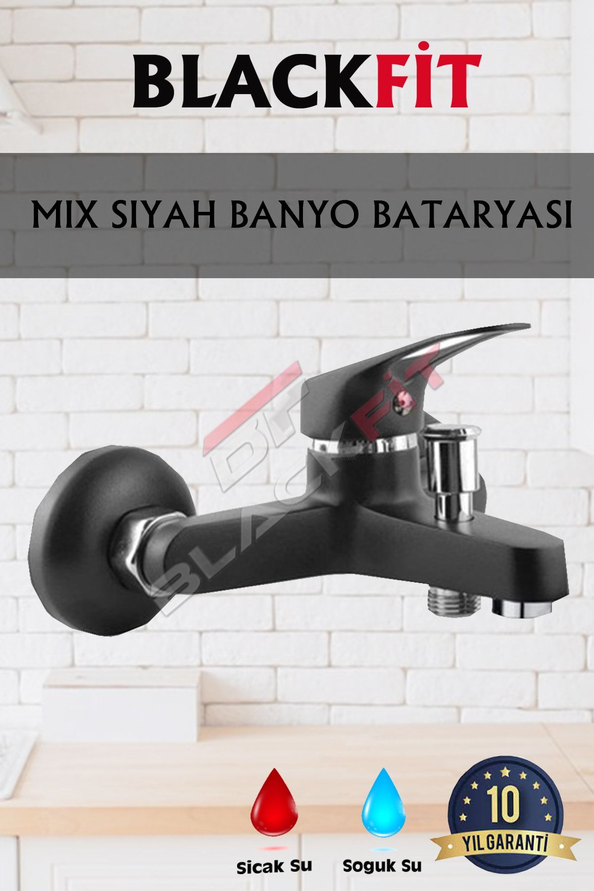 Siyah%20Mix%20Banyo%20Bataryası%20Aç%20Kapa%20Musluk%20Çift%20Su%20Girişli%20Duş%20Bataryası